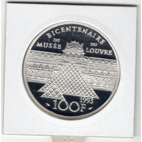 100 francs Argent, BE, 1993, Mona Lisa - La Joconde