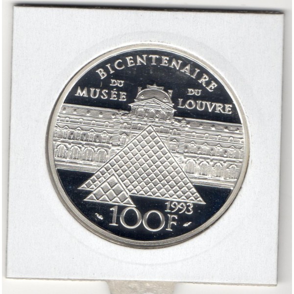 100 francs Argent, BE, 1993, Mona Lisa - La Joconde