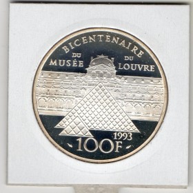 100 francs Argent, BE, 1993, L'Infante Marie-Marguerite