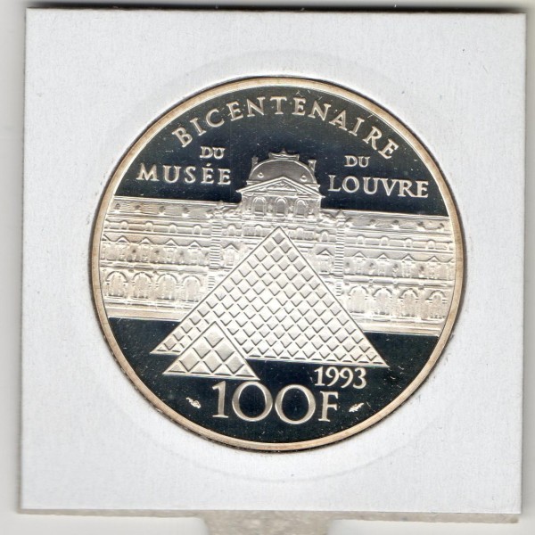 100 francs Argent, BE, 1993, L'Infante Marie-Marguerite