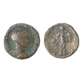 Sesterce de Gordien III (240) Ric.305a Empereur en arme atelier Rome