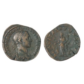 Sesterce de Sévère Alexandre (226) RIC.547 AEQVITAS AVGVSTI atelier Rome