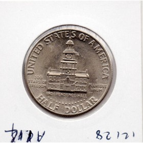 Etats Unis 1/2 Dollar 1976 D Sup, KM.205 Kennedy Bicentenaire