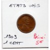 Etats Unis 1 cent 1909 TTB, KM.132 Lincoln