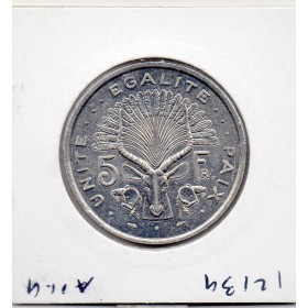 Djibouti 5 francs 1989 Spl, KM.22 Tête d'antilope