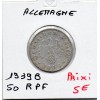 Allemagne 50 reichspfennig 1939 B, TTB KM.96 Hanovre