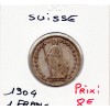 Suisse 1 franc 1904 TB, KM.24 Helvetia debout