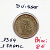 Suisse 1 franc 1964 Sup, KM.24 helvetia Debout