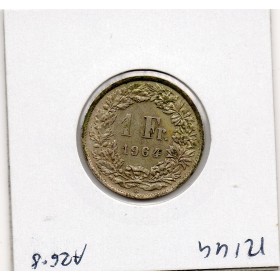 Suisse 1 franc 1964 Sup, KM.24 helvetia Debout