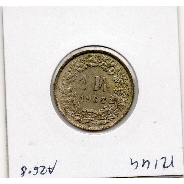 Suisse 1 franc 1964 Sup, KM.24 helvetia Debout