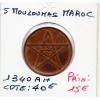 Maroc 5 Mouzounas 1330 AH -1911 Paris Sup, Lec.91