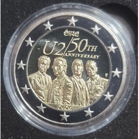 2 euro commémorative BE, Irlande 2026, 50 ans du Groupe U2, Belle Epreuve