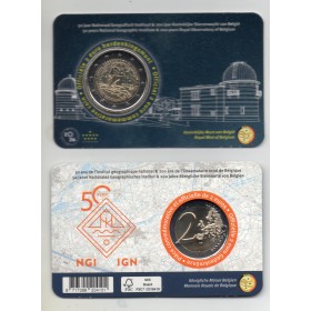 2 euro commémorative Belgique 2026, Institut géographique & Observatoire royal, version Néerlandaise