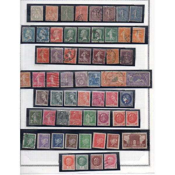 lot de timbres classiques et apres 1900 etat des deffectueux mais beau lot pour étude