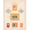 Rare document du centenaire du timbre 1849-1949 avec 27 vignettes