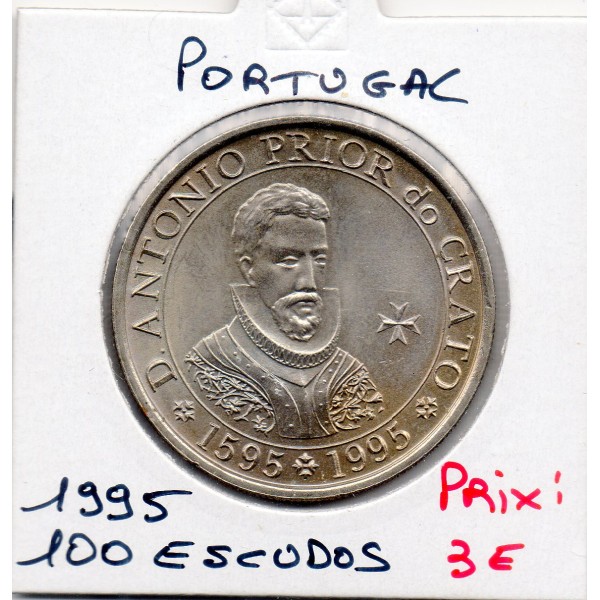 Portugal 100 escudos 1995 Spl, KM.680 António, Prior do Crato