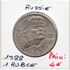 Russie 1 Ruble 1988 Sup, KM.Y209 Maxim Gorky