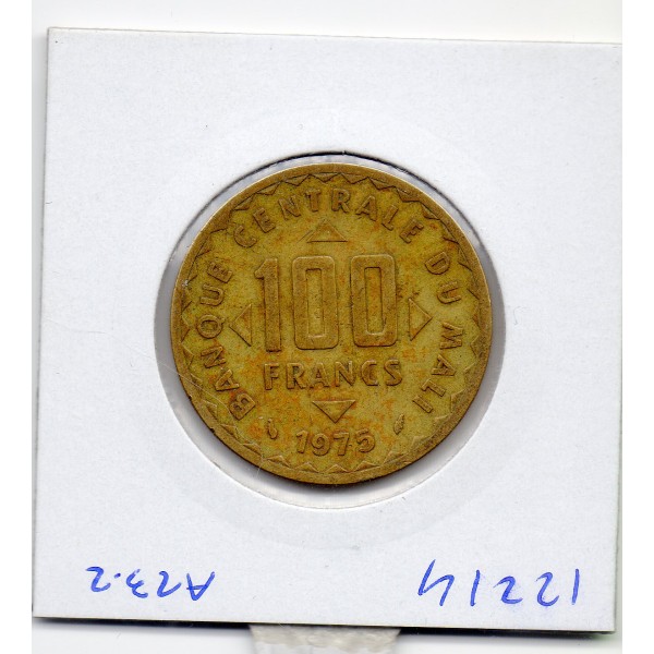 Mali 100 francs 1975 TTB, KM.10 3 épis de Mais