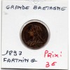 Grande Bretagne Farthing 1897 TTB, KM.788 Victoria old head