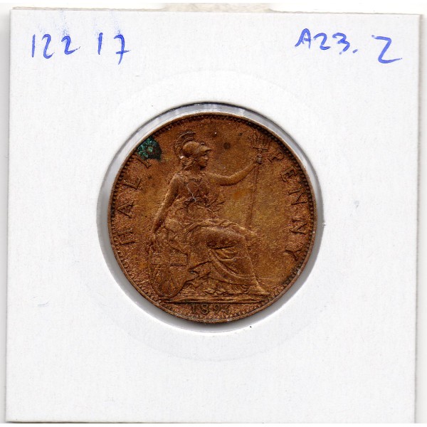 Grande Bretagne 1/2 Penny 1894 Sup-, KM.754 Victoria Old head