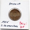 Angola 2 1/2 escudos 1956 TTB, KM.77 Colonie
