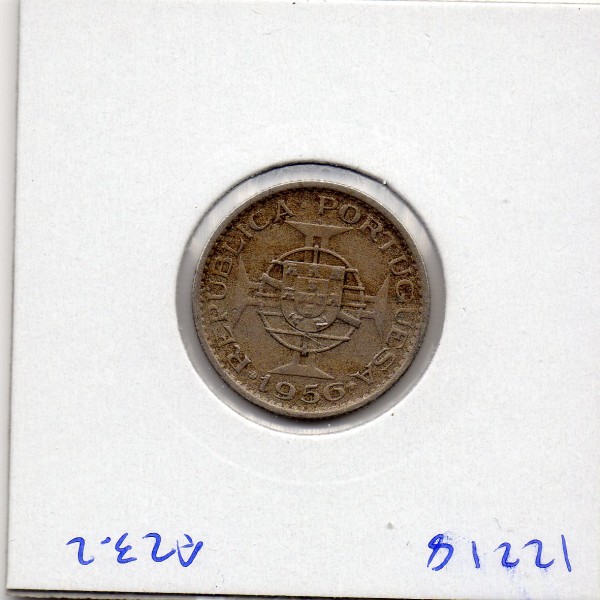 Angola 2 1/2 escudos 1956 TTB, KM.77 Colonie