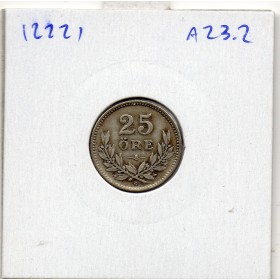 Suède 25 Ore 1937 TTB, KM.785 Gustaf VI Adolf