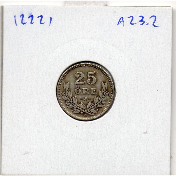 Suède 25 Ore 1937 TTB, KM.785 Gustaf VI Adolf