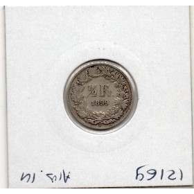 Suisse 1/2 franc 1899 TB, KM.23 Helvetia debout
