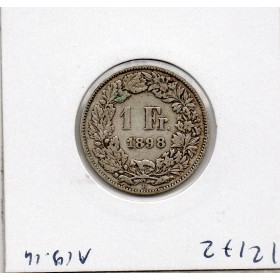 Suisse 1 franc 1898 TB, KM.24
