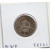 Suisse 1 franc 1875 TB-, KM.24