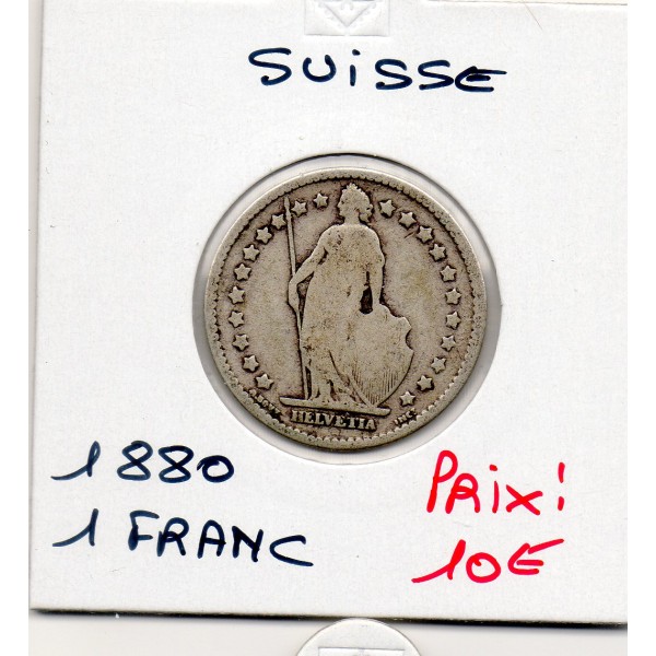 Suisse 1 franc 1880 B, KM.24