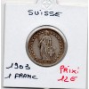 Suisse 1 franc 1903 TTB, KM.24