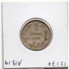 Belgique 1 Franc 1909 en Français TTB-, KM.56 leopold II