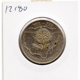 Australie 20 cents 2001 Sup, KM.550 Federation Nouvelle Galles