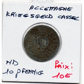 Kriegsgeld Cassel 10 pfennig Non daté, TTB Kriegsgefangenenlager