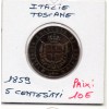 Italie Toscane 5 centesimi 1859, TTB, KM.6 victor Emmanuel