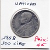 Vatican 100 lire 1958 Sup, KM.55 Pie XII