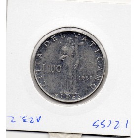 Vatican 100 lire 1958 Sup, KM.55 Pie XII