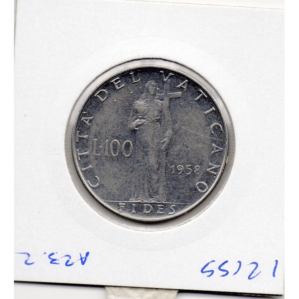 Vatican 100 lire 1958 Sup, KM.55 Pie XII