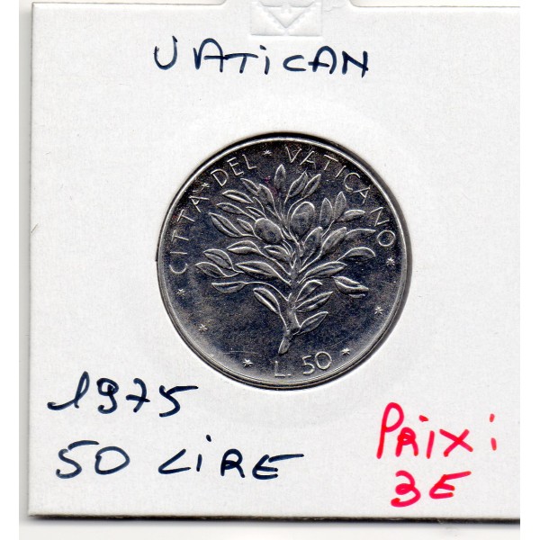 Vatican 50 lire 1975 Spl, KM.121 Paul VI