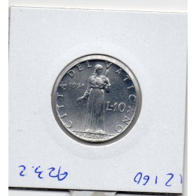 Vatican 10 lire 1953 Sup, KM.52 Pie ou Pius XII