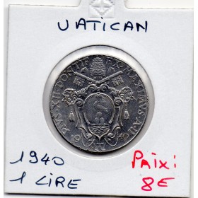 Vatican 1 lire 1940 Sup, KM.26a Pie XII