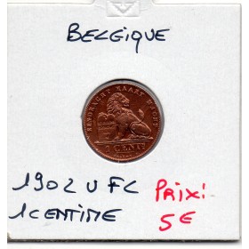 Belgique 1 centime 1902 en flamand Spl, KM.34 Leopold II