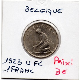 Belgique bon pour 1 Franc 1923 en Flamand Sup+, KM.90