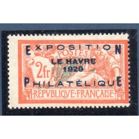 Timbre France Yvert No 257A Exposition du Havre neuf * avec charnière