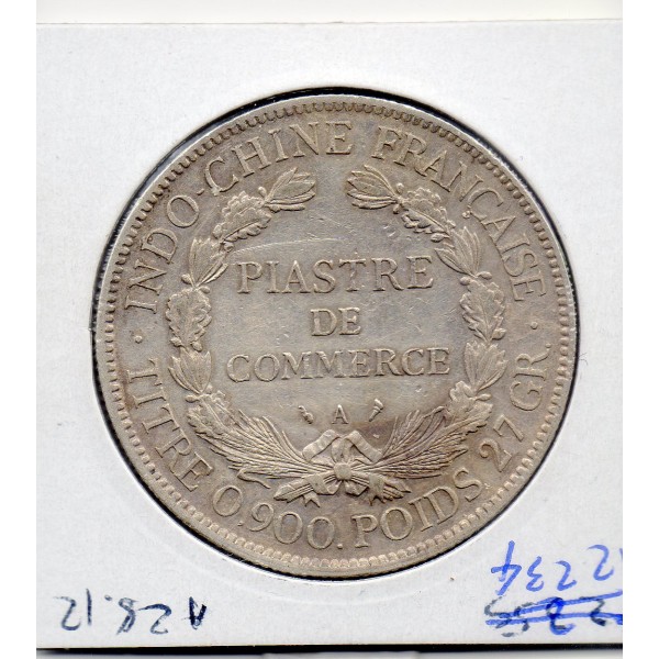 Indochine 1 piastre 1908 Sup-, Lec.291 Marianne assise