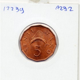 Tanzanie 5 senti 1981 Spl, KM.1 Voilier Indo-Pacifique
