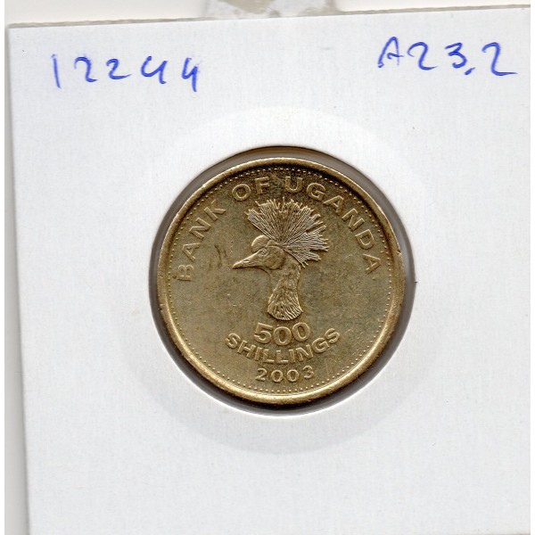 Ouganda 500 shillings 2003 Sup, KM.69 Grue couronnée