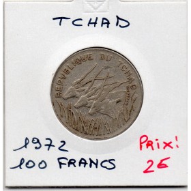 Tchad 100 Francs 1972 TTB, KM.2